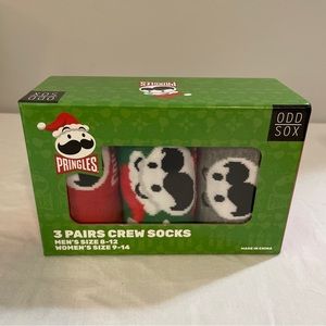 NIB Odd Sox Kellogg’s Pringles Crew Socks Size 8-12 M / 9-14 W